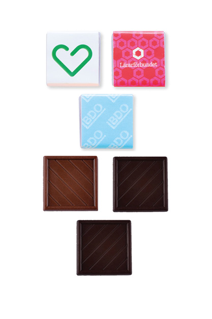 Sjokolade ruter med logo - Camisa Profilering