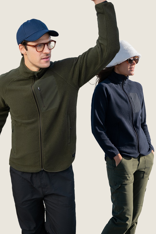 Sherpa-fleece Timberlake Nimbus - Fleece - Fleecejakke med logo - Camisa Profilering