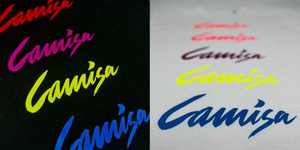 Fluoriserende trykk, selvlysende logo - Camisa Profilering