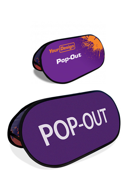 Pop-out display - messeutstyr med logo og design - Camisa Profilering