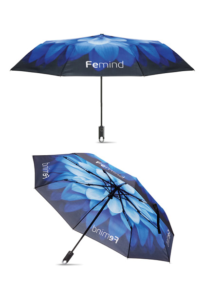 Kompakt paraply med hank - Paraply med logo - Paraply med trykk - Profilprodukt - Camisa Profilering