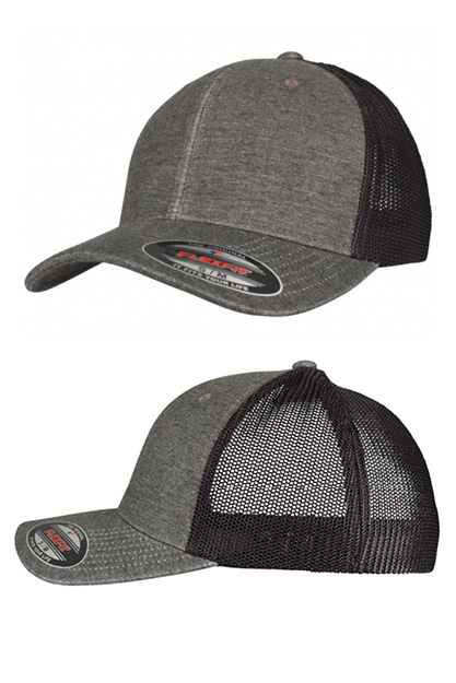 Trucker caps melange mesh - Caps med logo - Caps med brodert logo - Caps med trykk - Profilprodukt - Camisa Profilering