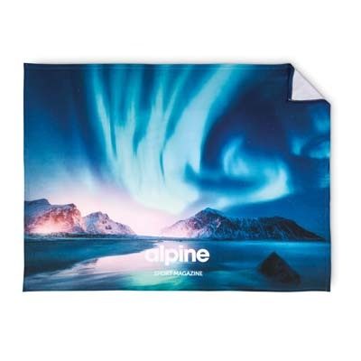 POLARFLEECE PLEDD MED FULLFARGETRYKK 210g
